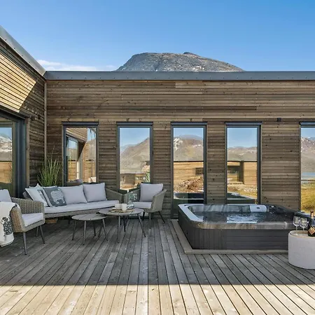 Apartamento Luxury In Beautiful Lofoten With Jacuzzi And Sauna Kleppstad